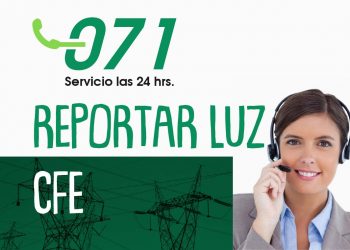 reportar luz a cfe al numero 070