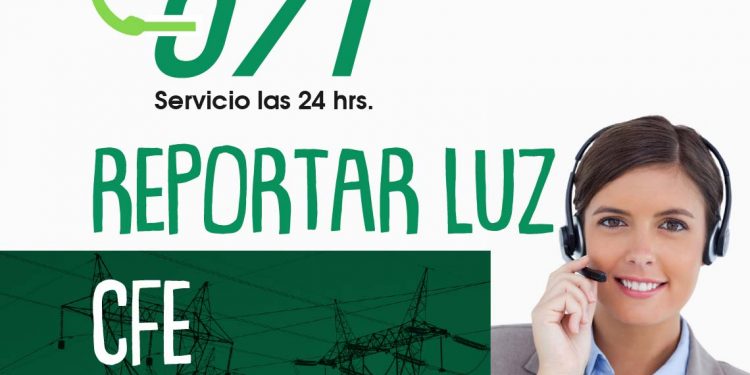 reportar luz a cfe al numero 070